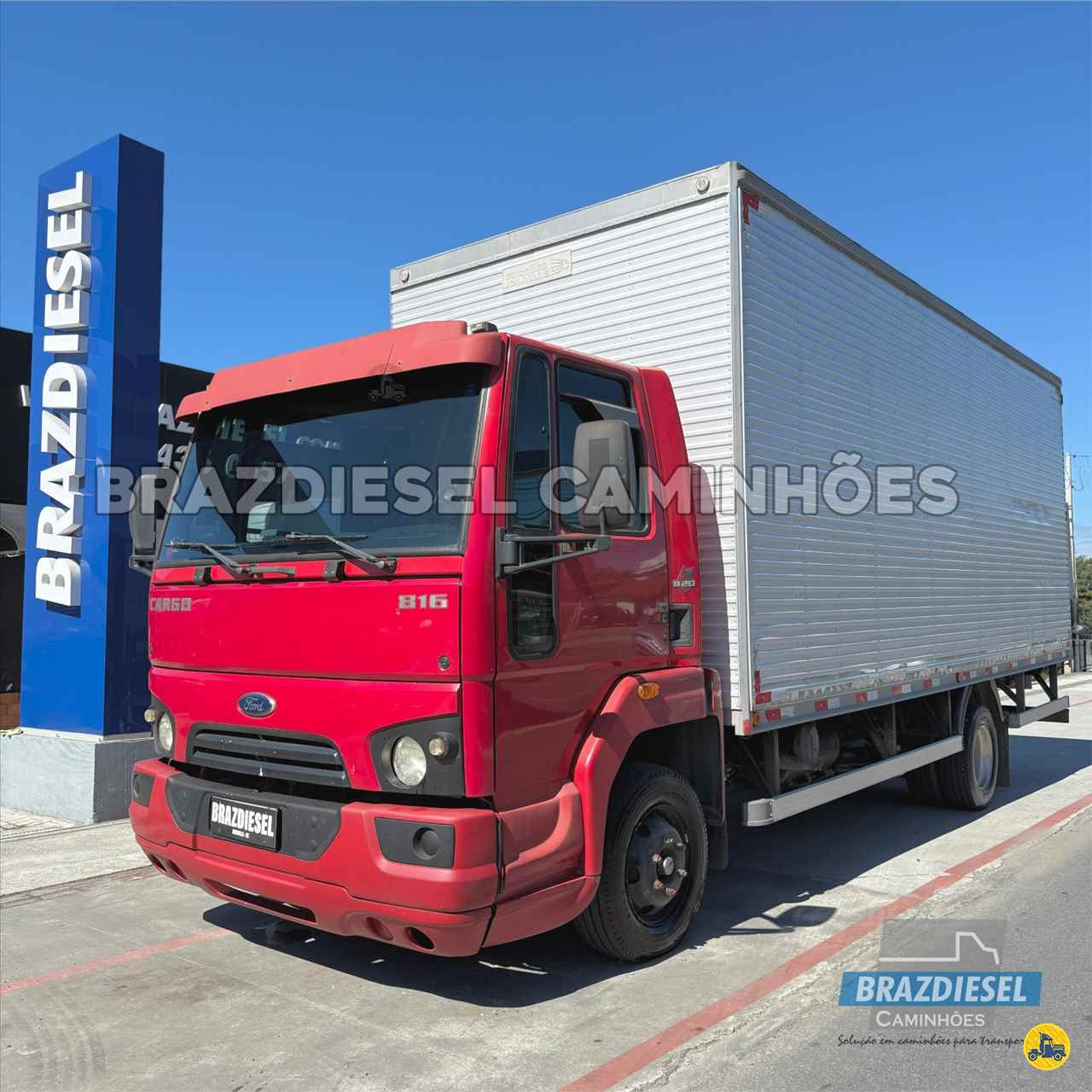 CAMINHAO FORD CARGO 816 Baú Furgão 3/4 4x2 Brazdiesel Caminhões JOINVILLE SANTA CATARINA SC